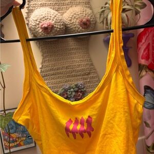 Inamorata Tank Top with bodies Graphic